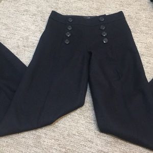 H&M high waisted navy blue pants size 4